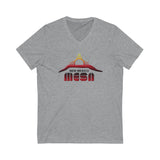 New Mexico MESA logo Unisex Jersey Short Sleeve V-Neck Tee