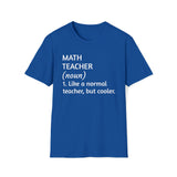 Math Teacher Dark Unisex Softstyle T-Shirt