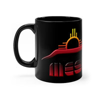 New Mexico logo Black mug 11oz